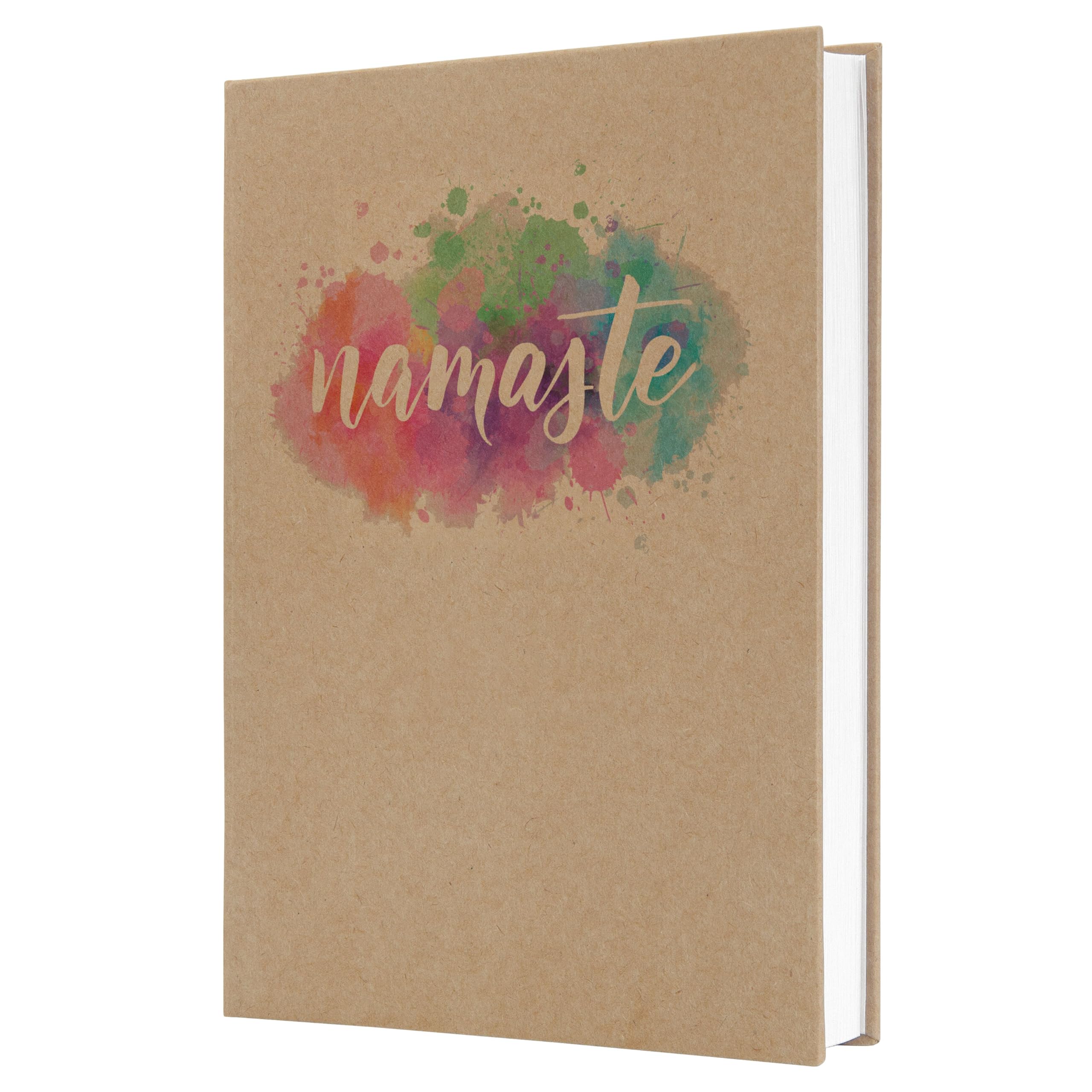 SIGEL JN811 Notebook Jolie - Pure Namaste - approx. A5 - lined - hardcover - brown/pink/turquoise/purple - 192 p. - 100 gsm - FSC-certified