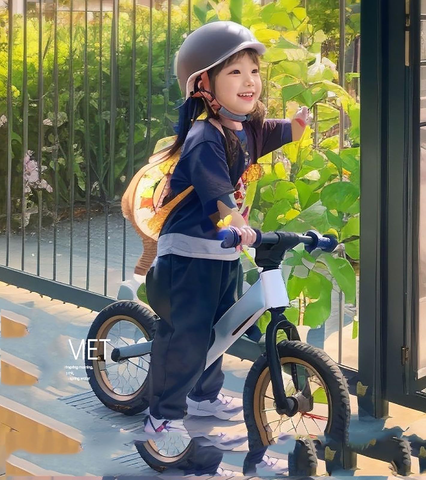 Casco Moto Bambino Scodellino ECE 22.06 Omologato, Elica Gialla Girevole, Nero Opaco Bordo Argento, Calotta ABS Leggera, Scooter Ciclismo Ragazzo Ragazza A2,58~53cm