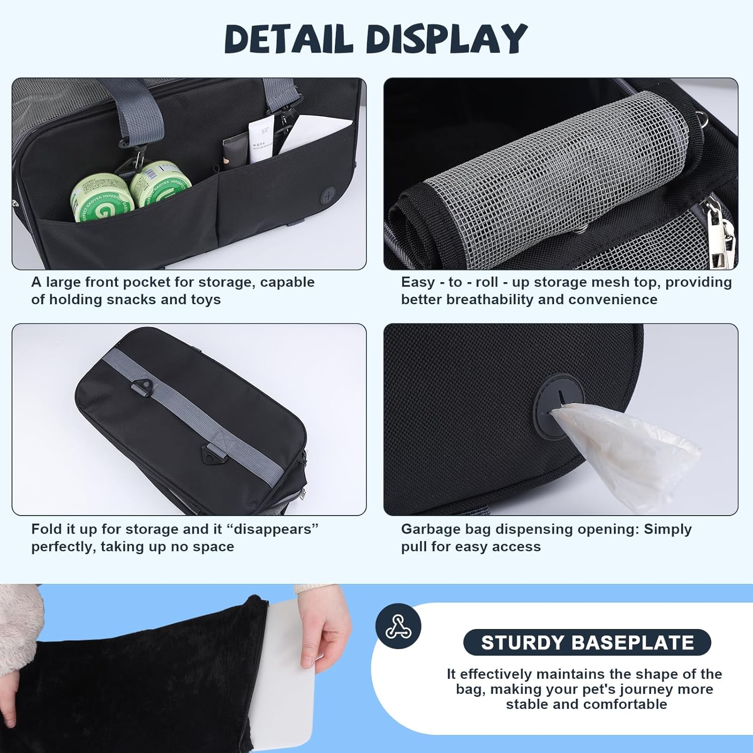 Center Console Dog Car Seat for Small Dogs,Dog Booster Car Seat with Safety Belt and Pockets,Portable Pet Armrest for Puppy Cat Under 13 lbs (Black)