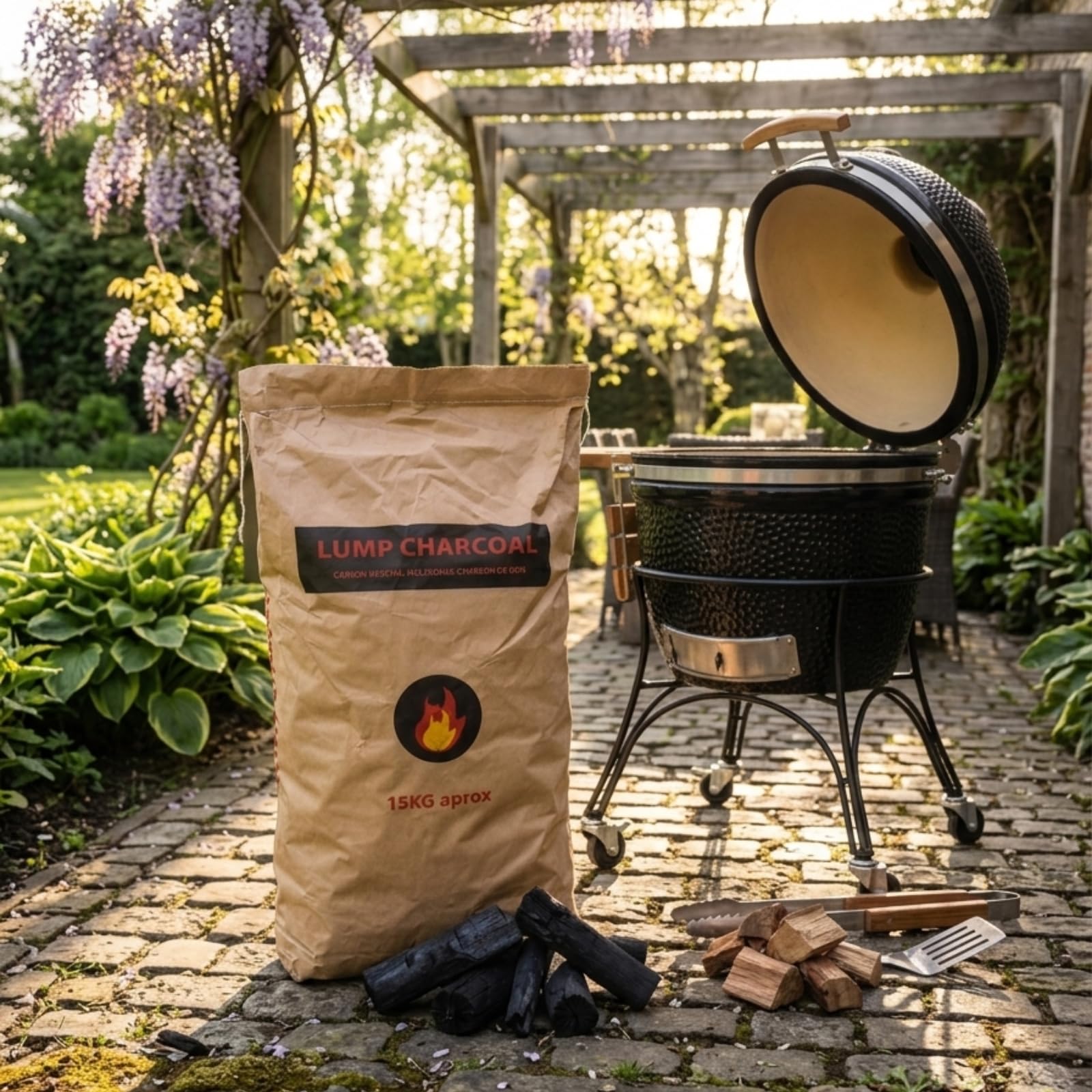 Premium Marabu Holzkohle 15kg Gastro Restaurant Qualität hohe Hitze wenig Asche