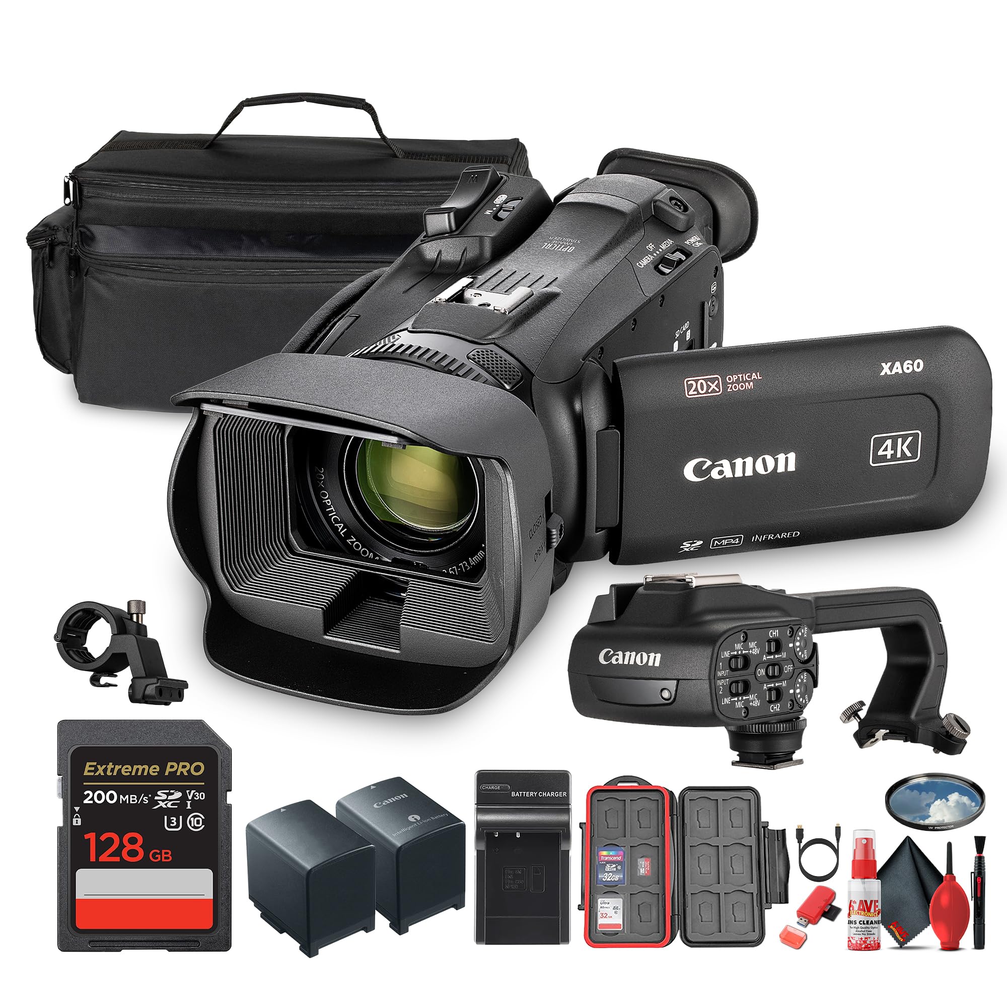Amazon.com : Canon XA60 PAL Professional UHD 4K Camcorder + 128GB