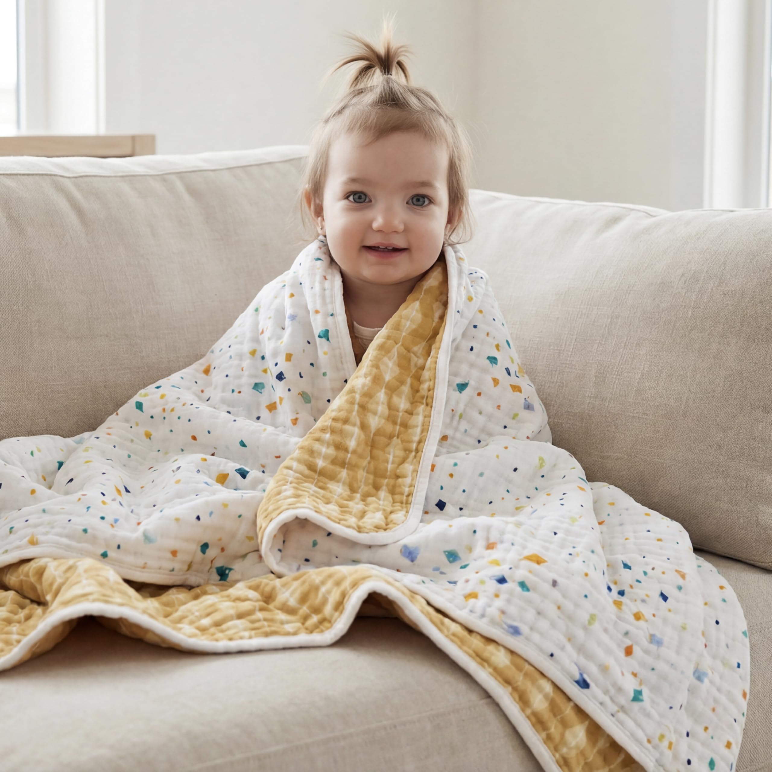 aden + anais Essentials Coperta in mussola di cotone, perfetta per neonati, neonati e bambini, coperta per culla, essenziale per la cameretta dei bambini, parata di aquiloni