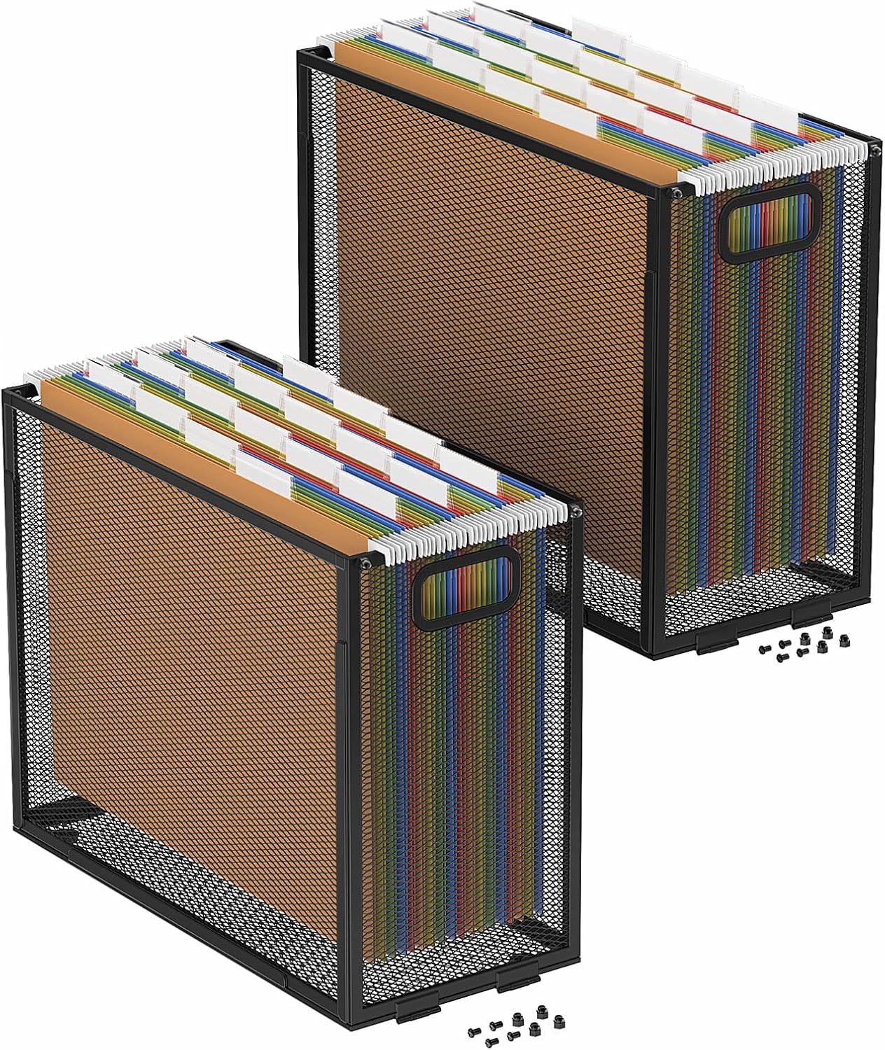Amazon.com : Oterri Hanging File Organizer - Portable Desktop Mesh ...