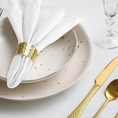 Miniatura 8 de CKE - Paquete de 24 servilletas de tela lavables y reutilizables con vainica, servilletas de mesa para cena, almuerzo, restaurante, boda,