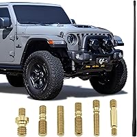 VOTEX 13 Inch All-Terrain Flexible Rubber Car Antenna - Spring Steel Core, Superior AM/FM Reception, Easy Install