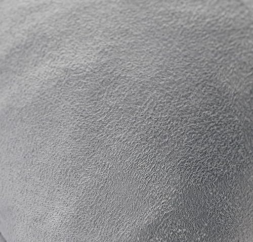 Miniatura 7 de Aiking Home Collection Creative Luxury - Funda de almohada decorativa de gamuza sintética, 12 x 24 pulgadas, color plateado