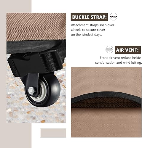 Miniatura 5 de ULTCOVER Cubierta impermeable para parrilla de 48 pulgadas, cubierta de barbacoa resistente para 2-3 quemadores al aire libre parrilla de barbacoa