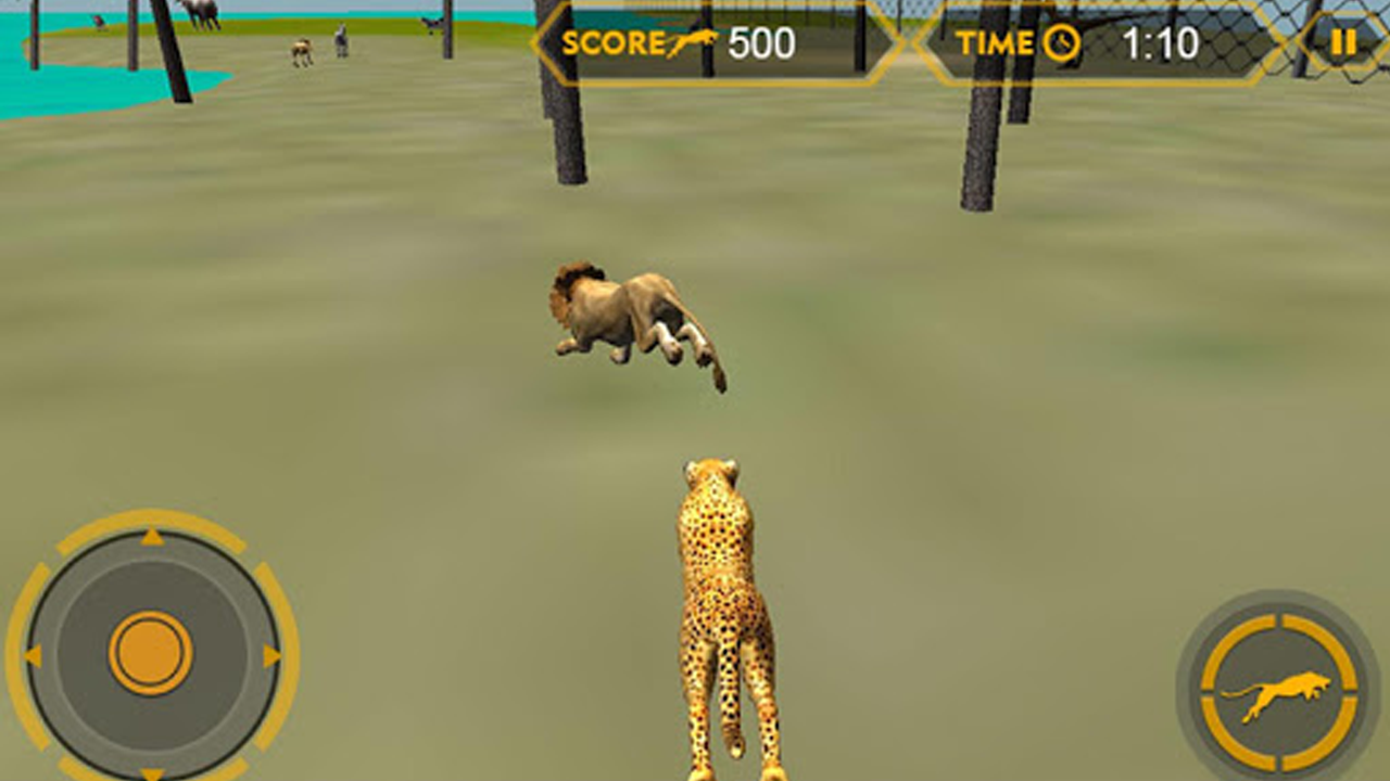 Guépard en colère Exécution de Hunter Simulator; Animal de safari sauvage hors ligne Jeu d