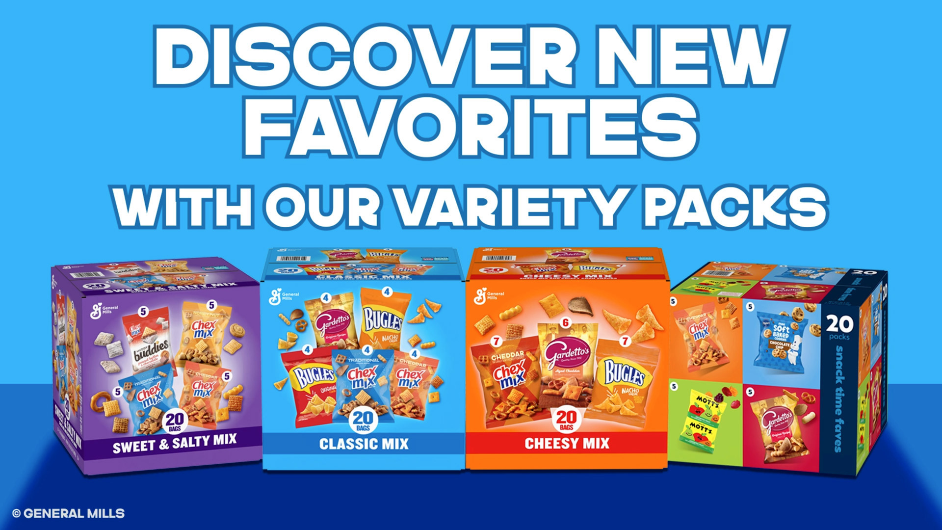 Amazon.com: Cheesy Mix Variety Pack Snacks, Chex Mix Cheddar