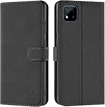 Verco Mobile Phone Case for Realme C11 Case, Book Case Flip Cover for Realme C11 Case [Card Slots/Stand Function], Black