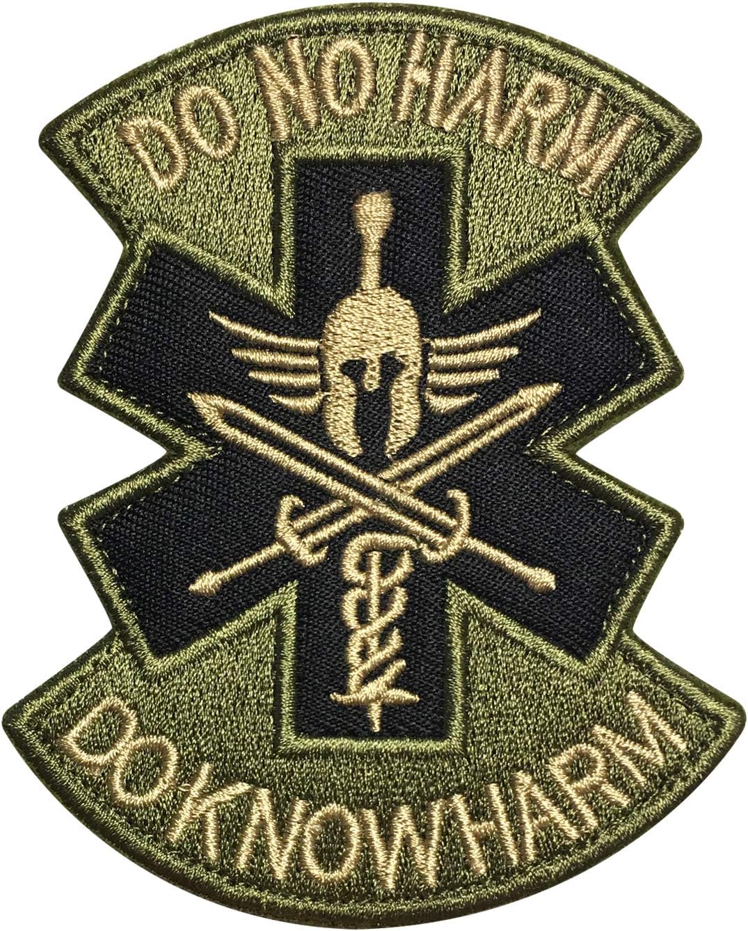 MORTHOME M Do No Harm Do Know Harm Spartan Medic EMT EMS Us Morale Badge ACU Patch (3)