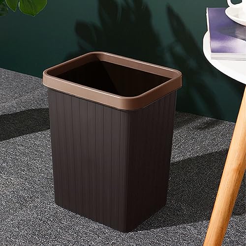 Miniatura 6 de LQDSJTU Cubo de basura pequeño contenedor de basura de plástico de 3 galones rectangular duradero para baño cocina oficina baño garaje habitación de