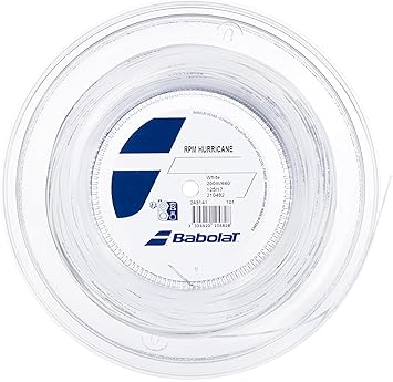 Babolat RPM Hurricane 200M Tennis Racquet String White Gauge 130/16