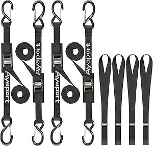 Ayaport Cam Buckle Tie Down Straps (4-Pack)