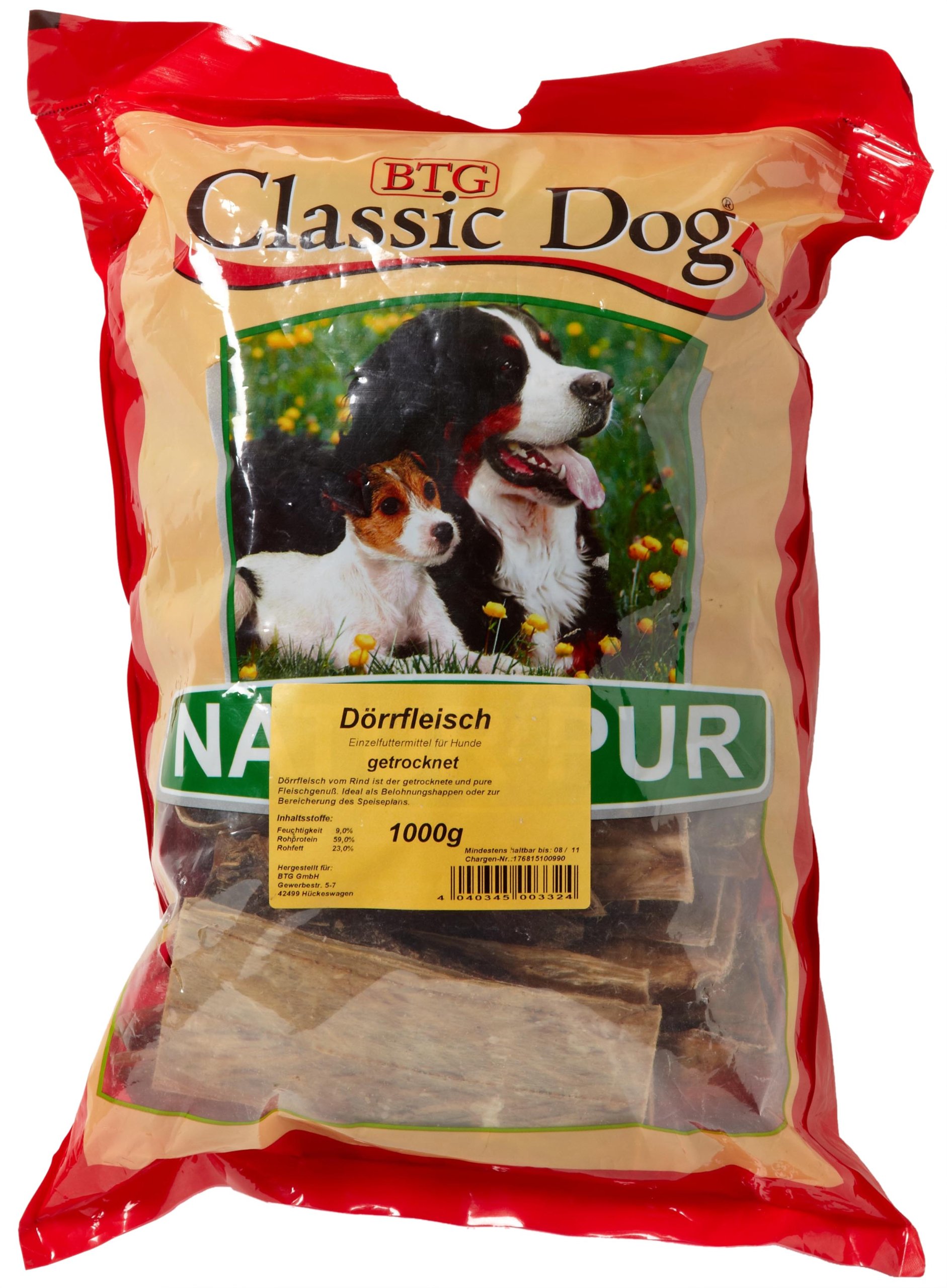 Classic Dog 43612 suszona mięso 1 kg