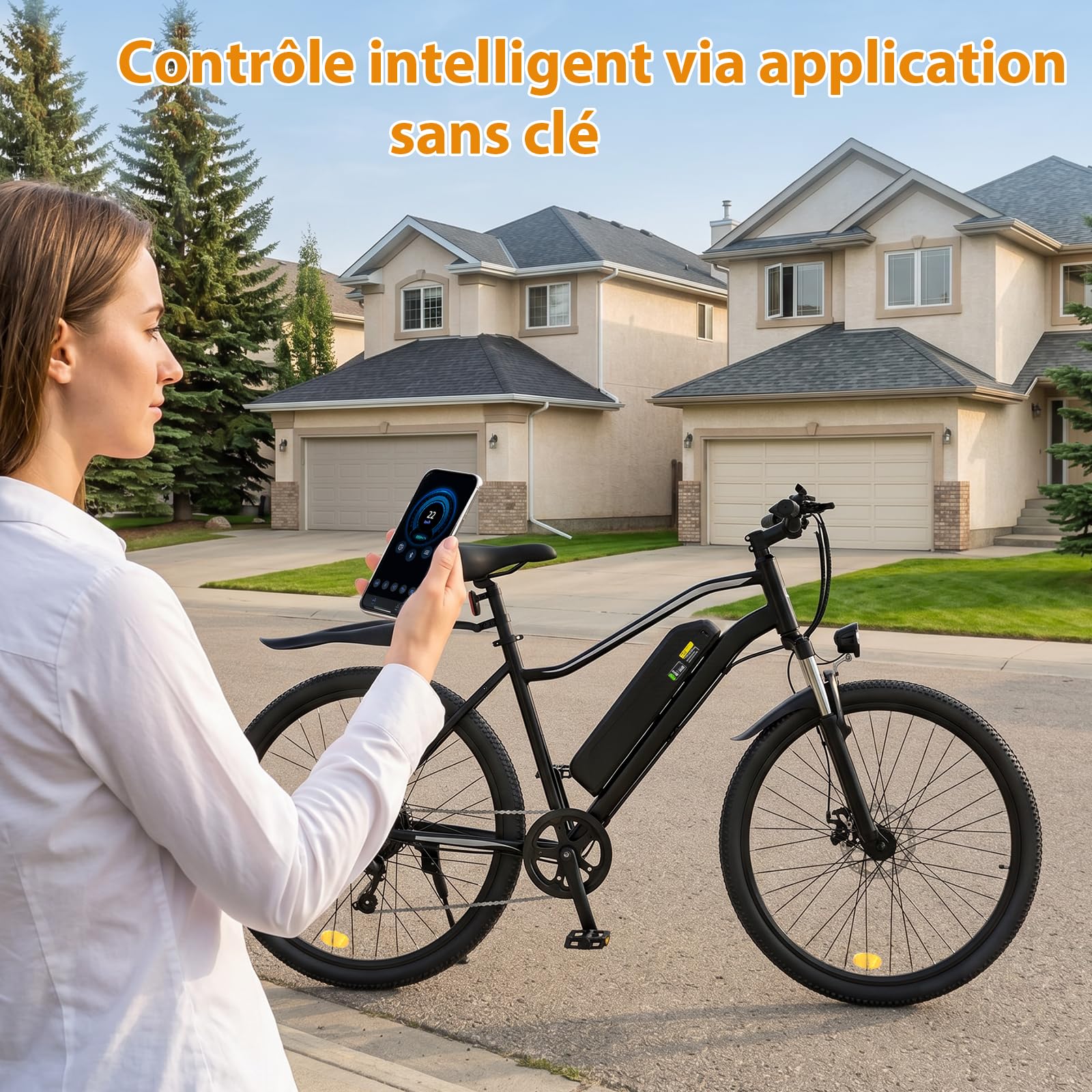Vélo Électrique Adulte 26", Batterie Amovible 36V 15,6Ah, Autonomie 100 km