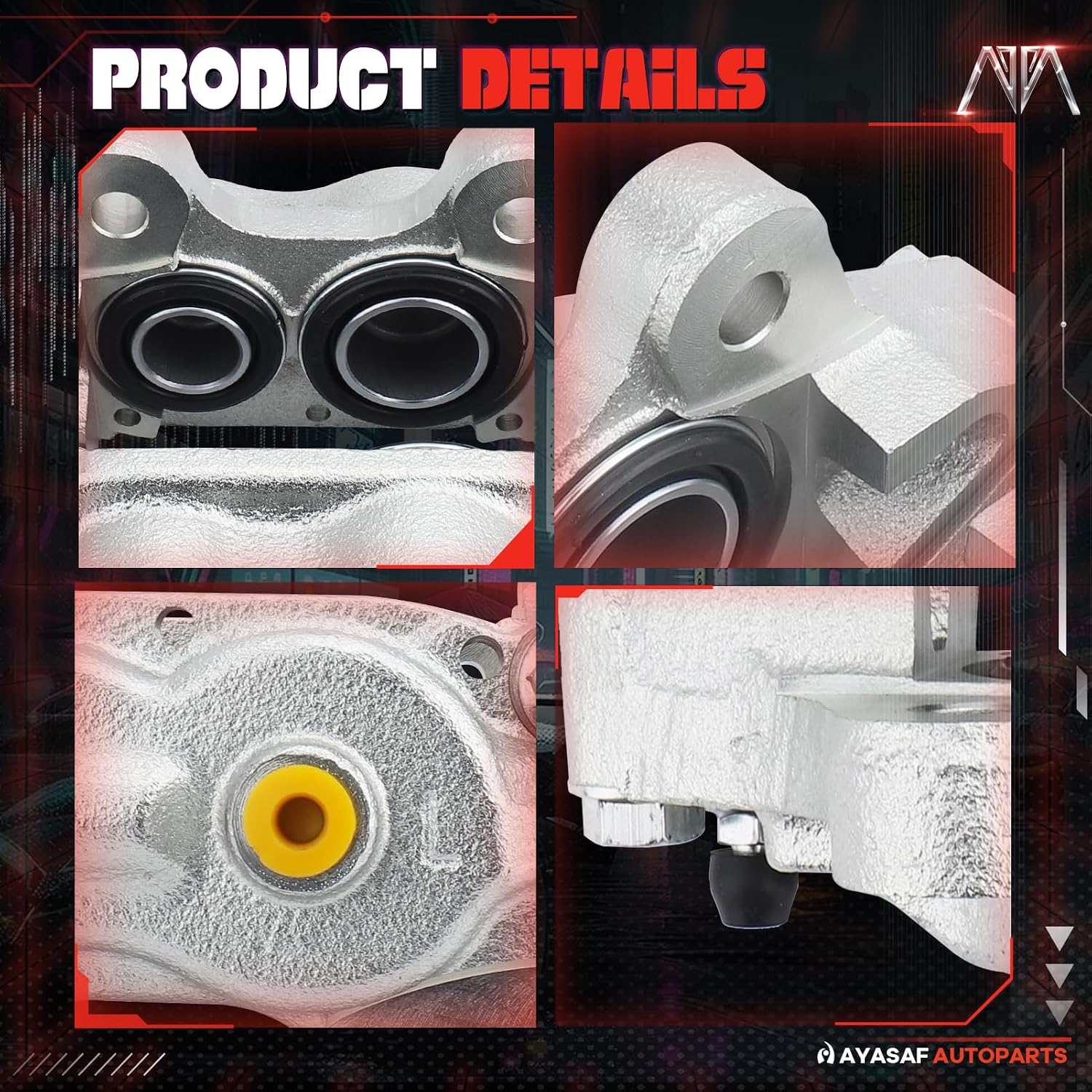 MAYASAF 19820 19821 Front Disc Brake Caliper Both Passenger & Driver Side for Toyota 1984-1985 4-Runner, 1979-1985 Pickup