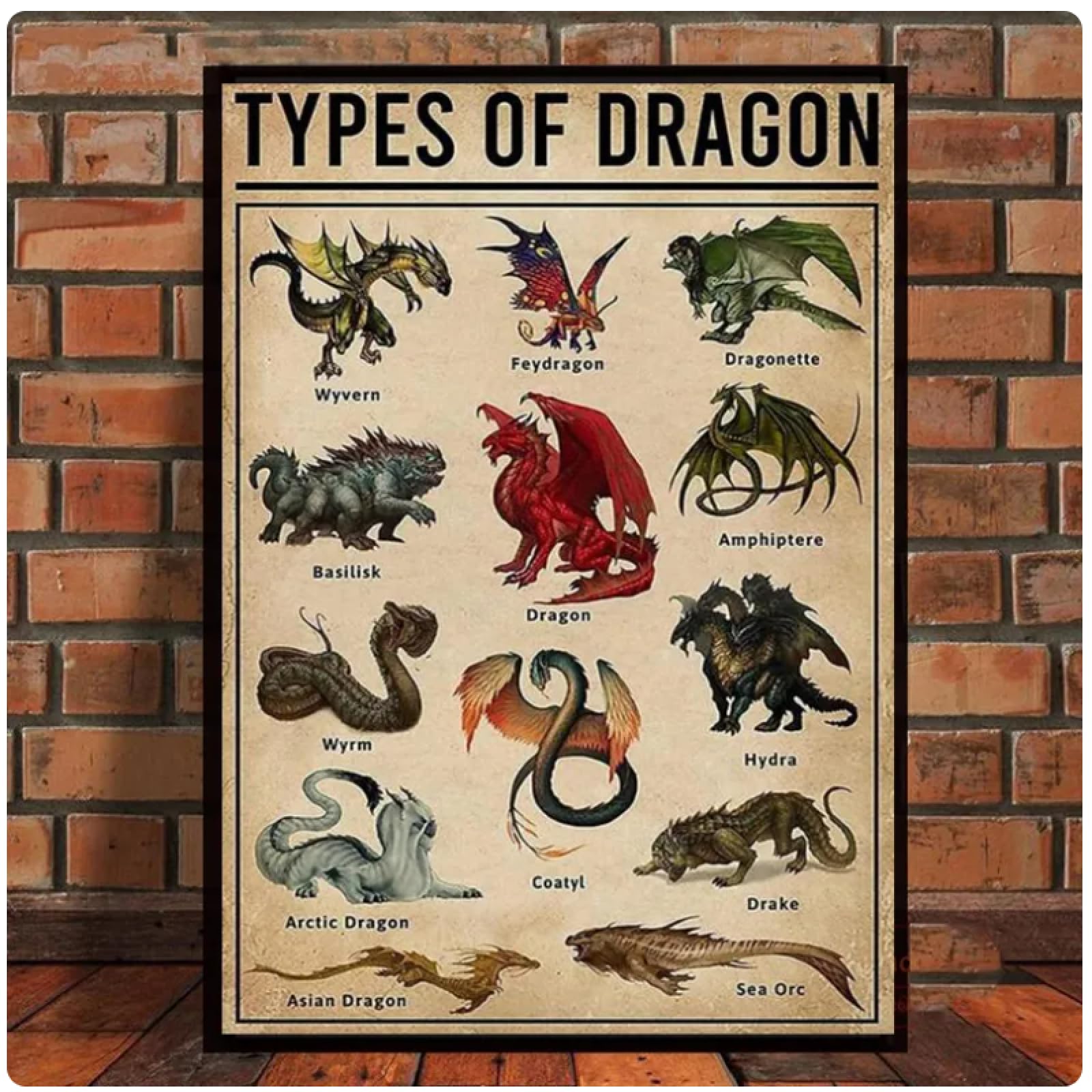 【キャンバス画】「背中の翼」 ドラゴンの絵 絵画 原画 絵 動物画 ポップアート Amazon.co.jp: TYBBAG レトロドラゴンタイプポスタープリント動物