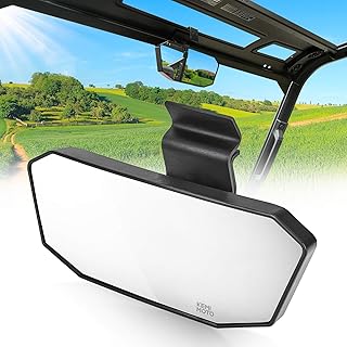 KEMIMOTO Rear View Mirror, Large Rearview Mirror Compatible with 2015-2023 Polaris Ranger 570 Mid Size 900 XP 1000 2017-2023 Can Am Defender