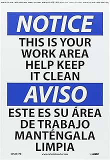 NMC ESN381PB Bilingual OSHA Sign, Legend
