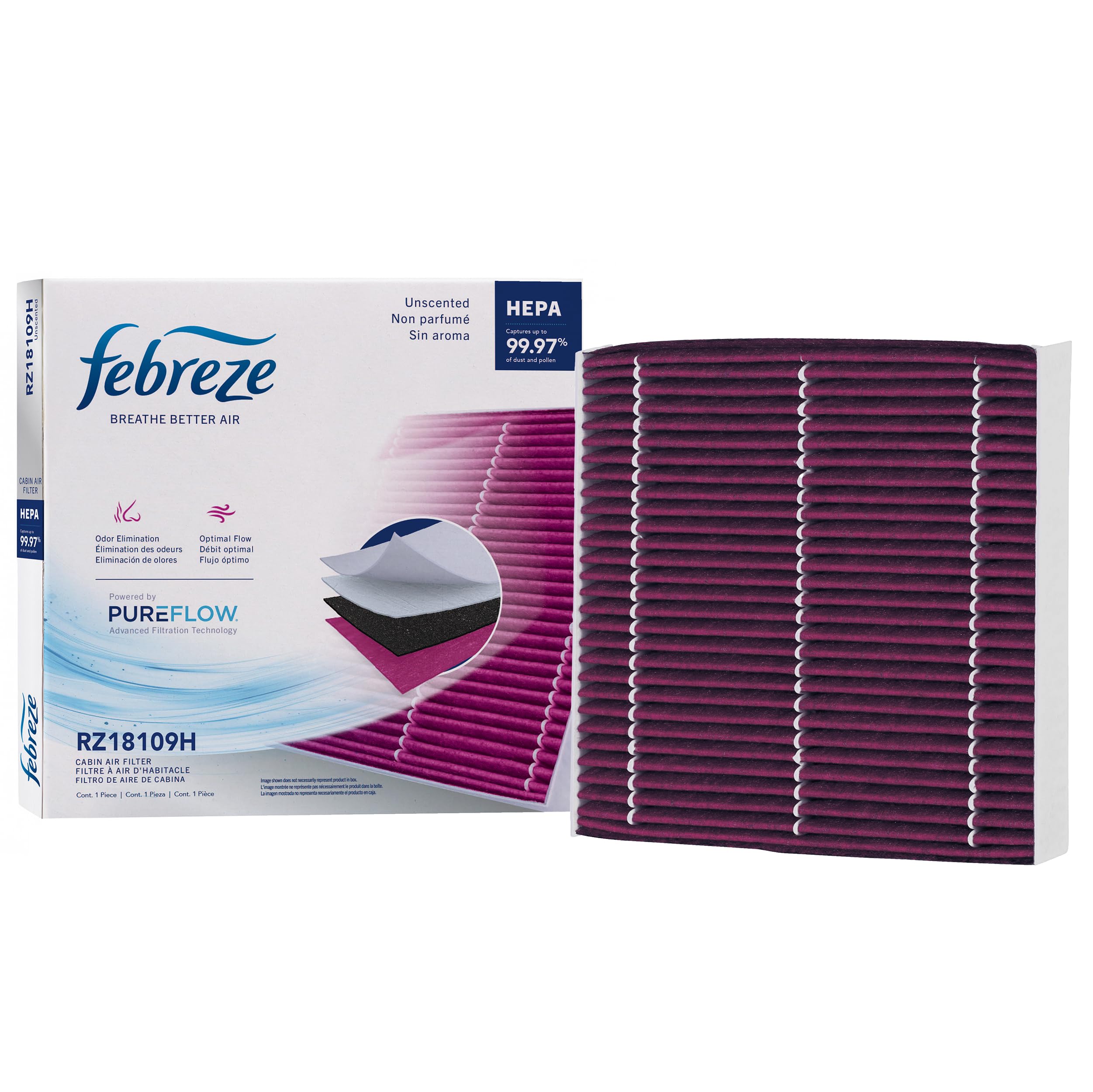 Photo 1 of Febreze RZ18109H HEPA Cabin Air Filter