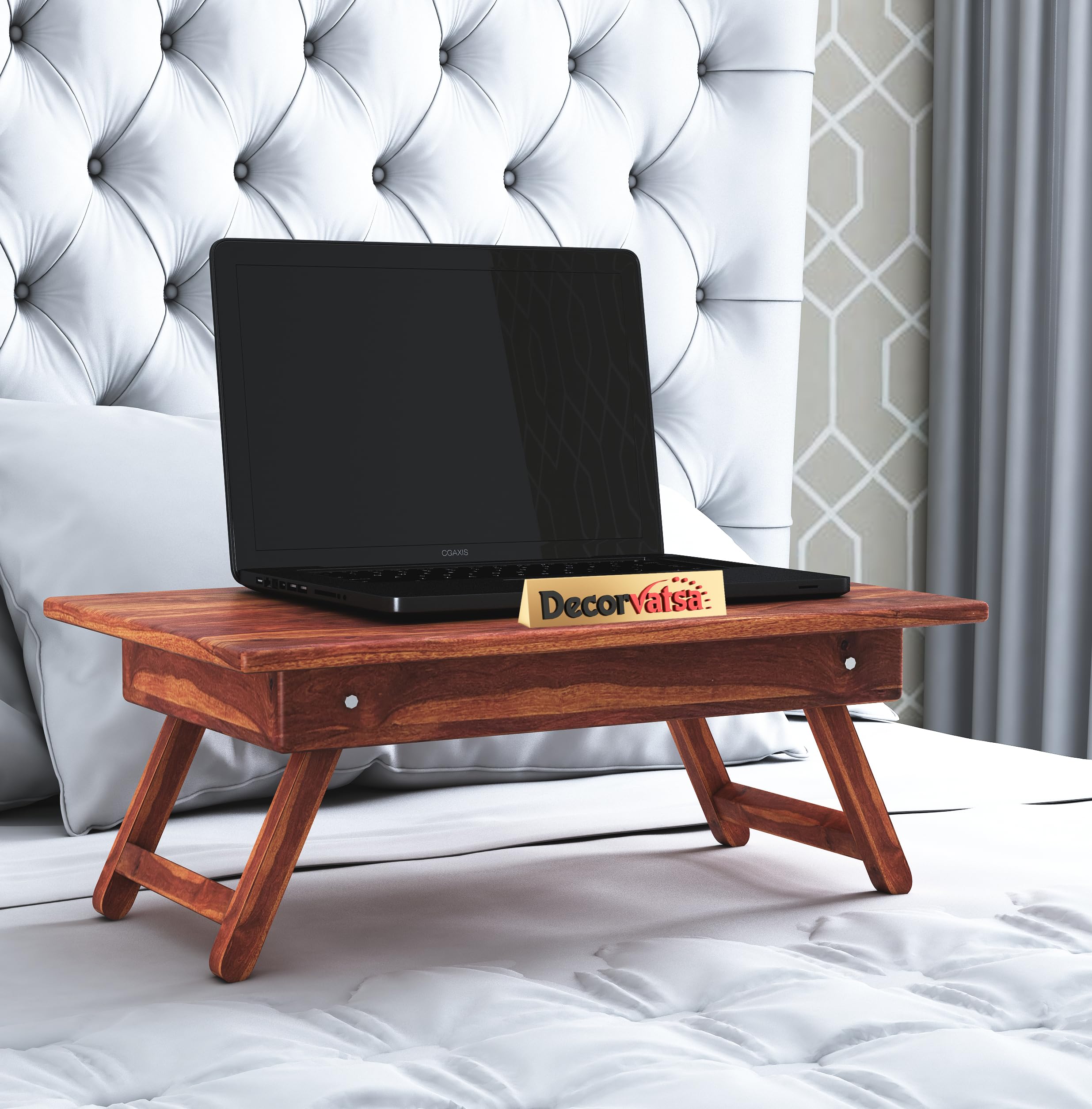 Buy Decorvatsa Multifunction Wooden Foldable Bed Table Laptop Table for