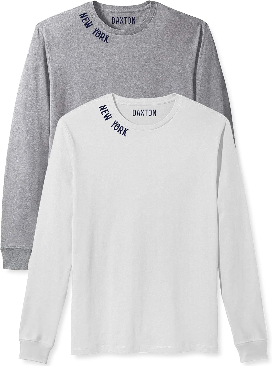Daxton Premium New York Men Long Sleeves T Shirt Ultra Soft Medium Weight Cotton
