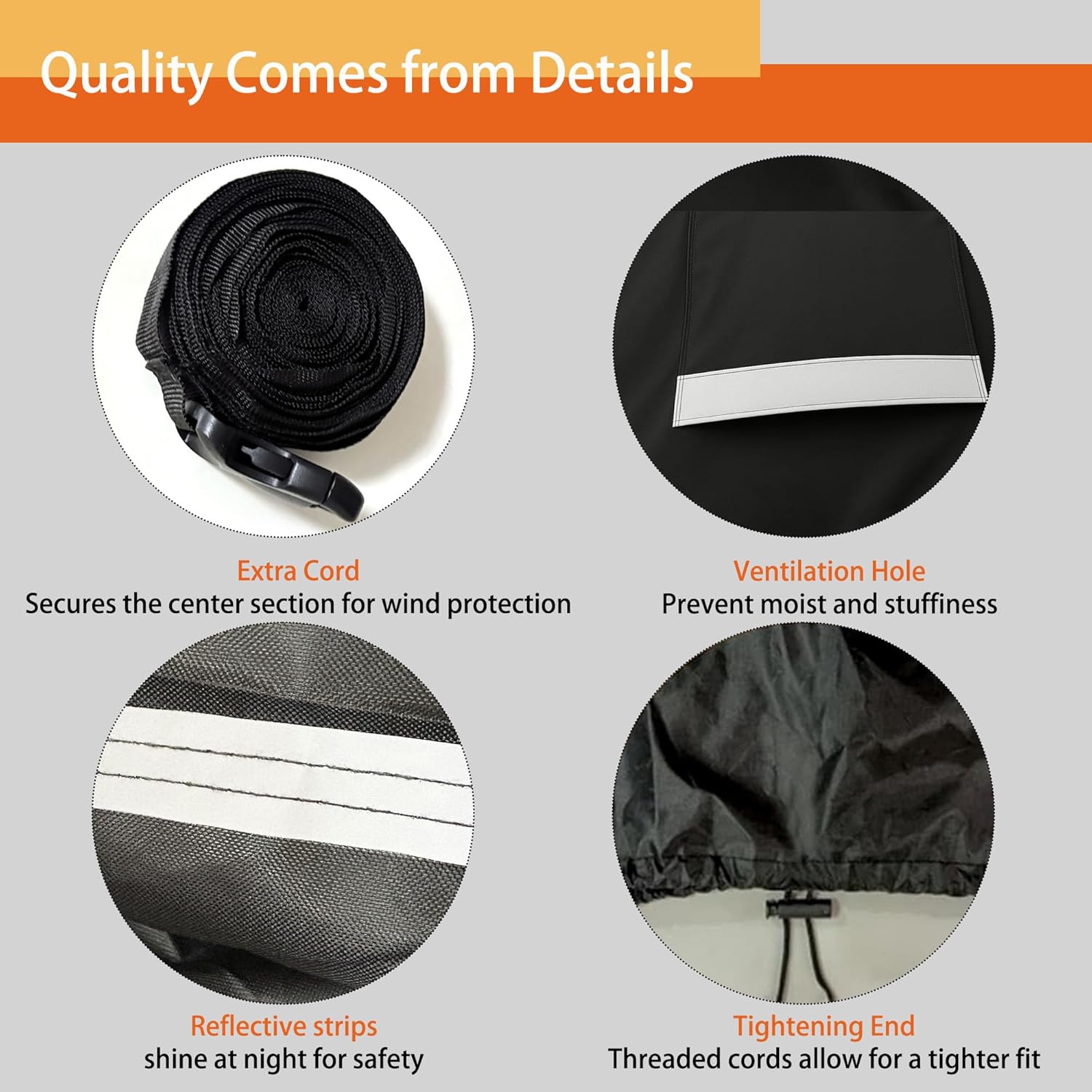 Waterproof Oxford Skid-Steer Loder Cover 12.5ft, Skid Loader Storage Accessories with Ziper Door,Windproof Rope&Ventilation Hole for Rain Sun Snow Winter Summer All-Weather Protection