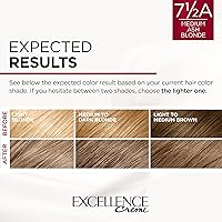 Vista 58 de L'Oreal Paris Excellence Creme - Coloración permanente para el cabello, castaño oscuro 4, 100% de cobertura de canas, paquete de 2