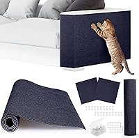 ACEDIGI 4-Pack Blue Cat Scratch Couch Protector - Adhesive DIY Furniture Guards for Sofas, Walls, Cat Trees & More