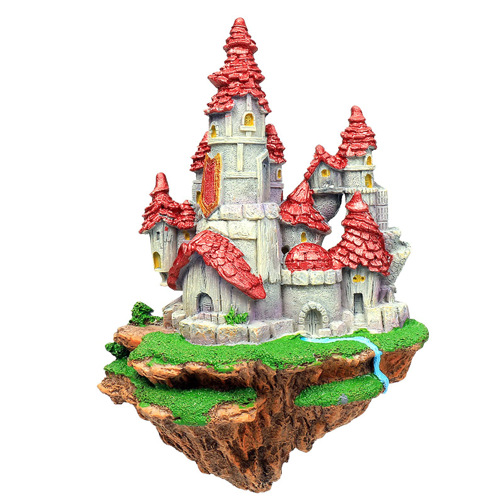 Decorazioni Acquario Arredamento Acquario Arredi Per Acquario 12 * 4,5 Cm Simulazione Decorazione Acquario Decorazione Paesaggistica Rockery Decorazione Acquario Casa Dimensioni Castello Cielo In Stil