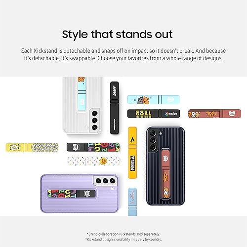 Miniatura 6 de Samsung Electronics - Funda protectora para Galaxy S22+, funda protectora para teléfono, 2 soportes desmontables, 2 ángulos de visión, versión