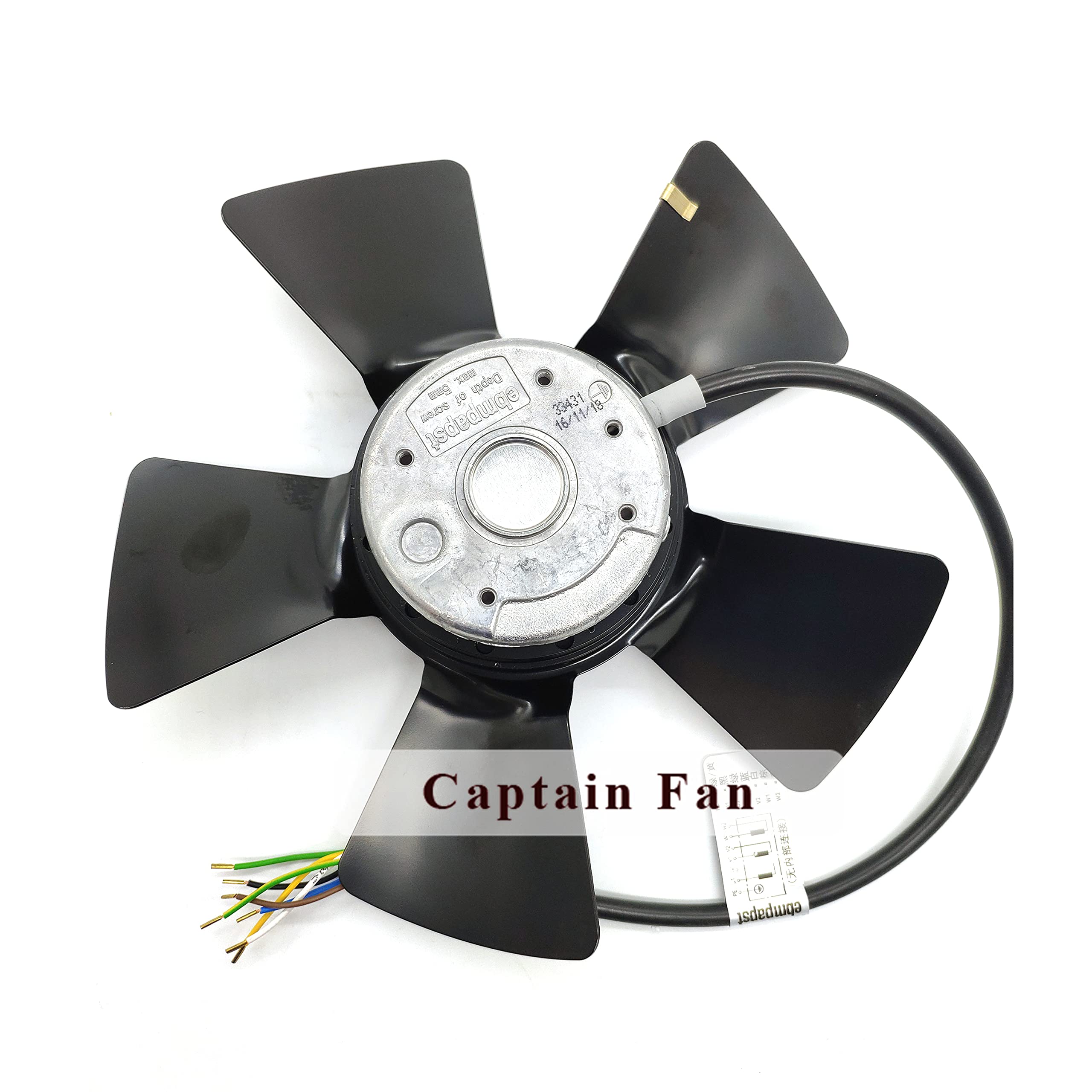 Amazon.com: A2D250-AA02-01 Ebm Papst Fan AC 230/400V Axial Fan for