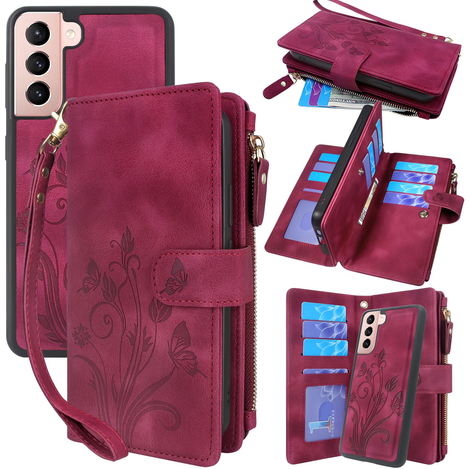 Amazon.com: Lacass for Samsung Galaxy S21 5G G991U Case, [12 Card