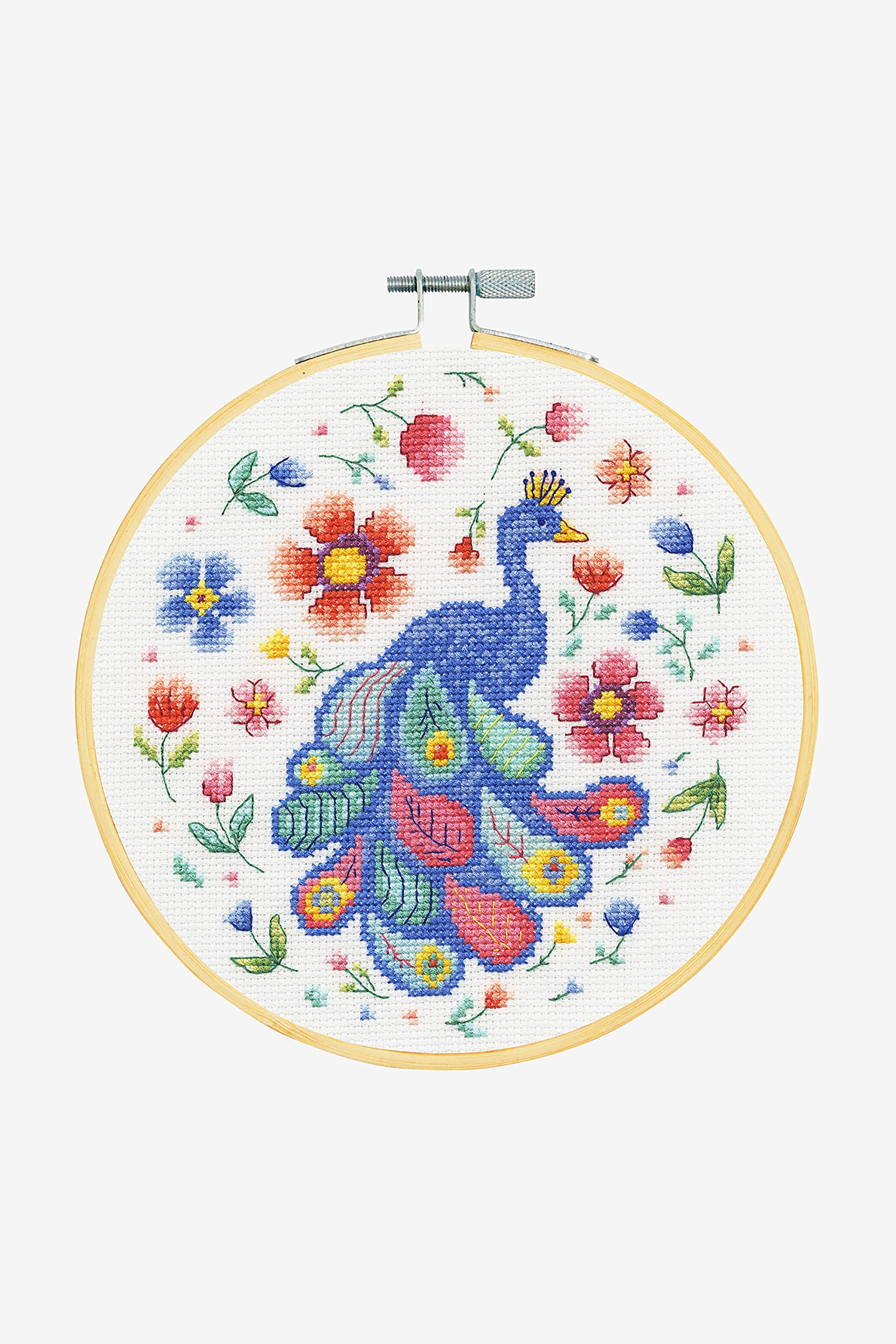DMC Cross Stitch Kit - Peacock in Bloom BK1930