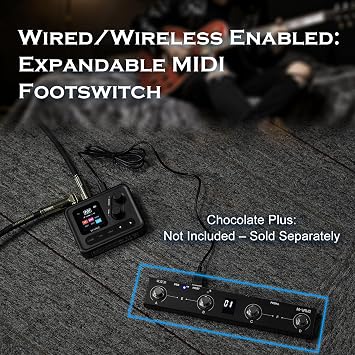 M-VAVE Digital Guitar Effects Processor, Multi-Effect Pedal with App Control, LCD Display, FX AMP MOD CAB DLY REV Controls