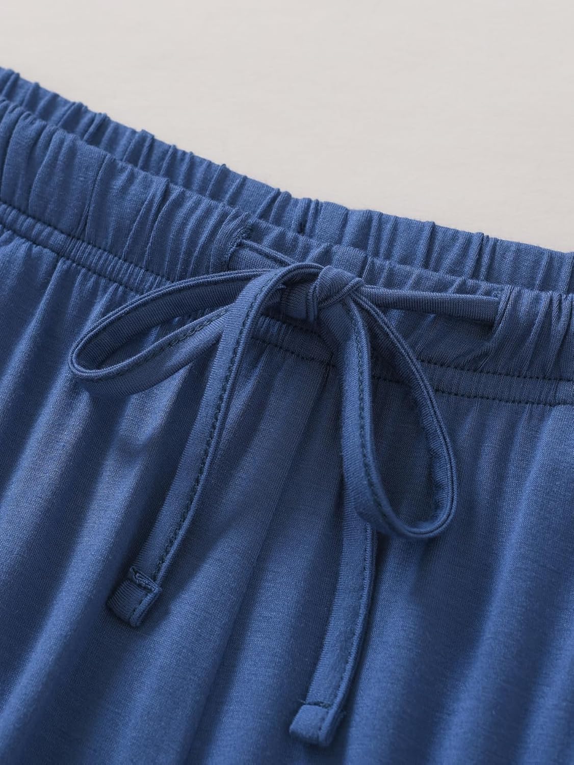 Women's Petite Oversized Lounge Set Petite Length Wide Leg Pants - Image 5