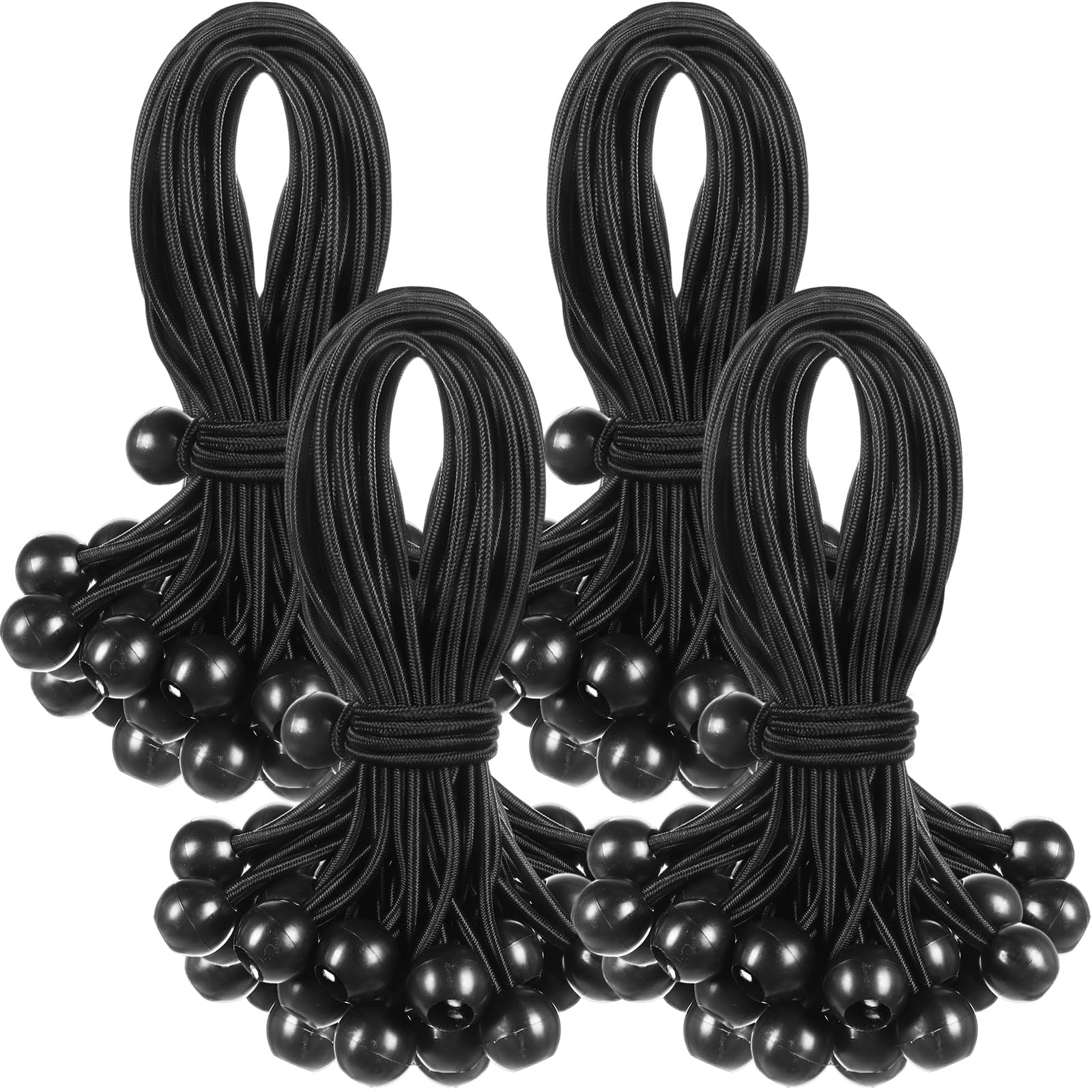 Photo 1 of 100 Pcs 9 Inch Ball Bungee Cords Tarp Tie Downs Bungee Cords with Balls Heavy Duty Outdoor Tarp Straps for Canopy Shelter Camping Cargo Tent Poles UV Resistant