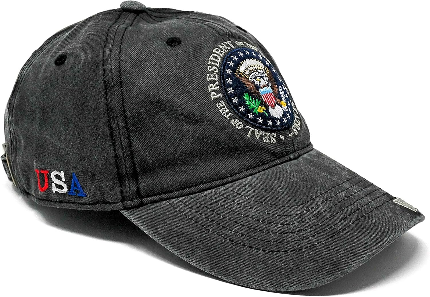 Presidential Seal Hat Washington DC Hat Baseball Cap (Black Denim)