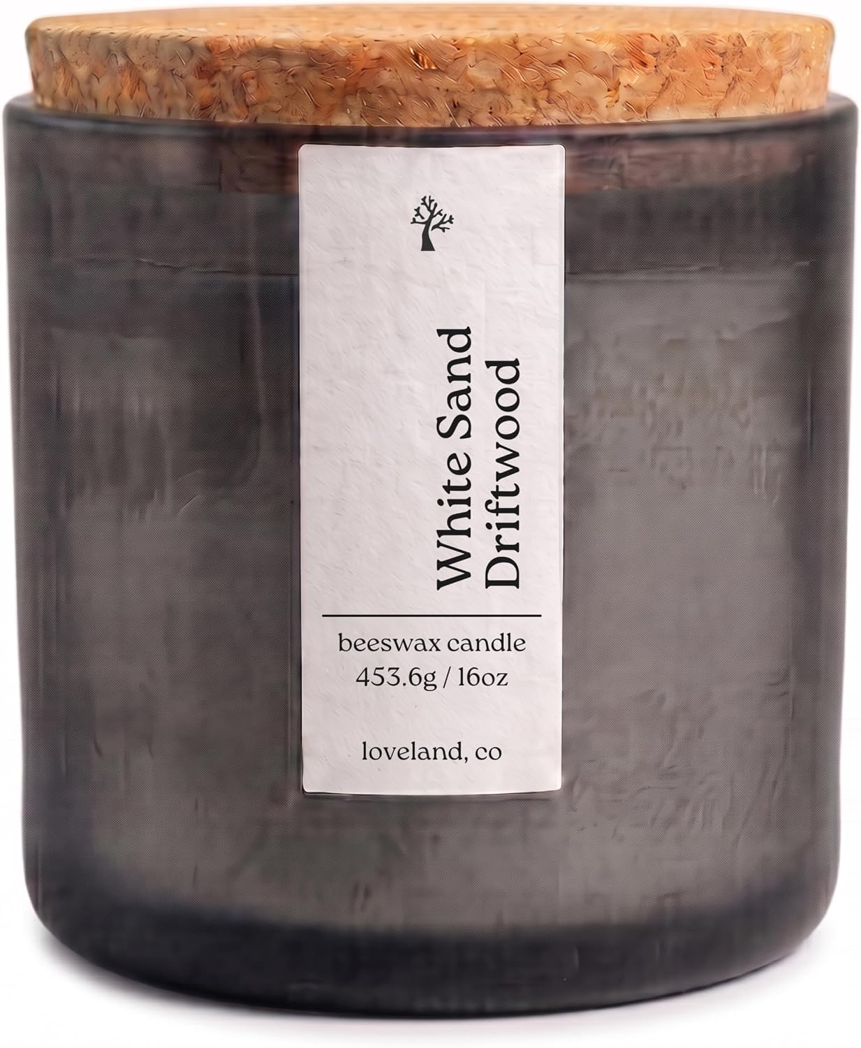 Aspen & Oak Luxury Beeswax Candle, 16oz | Long Burning Pure Beeswax Candles, Non Toxic, Natural, Clean, Essential Oil Scented Organic Candles, Home Decor & Gifts (White Sand Driftwood)