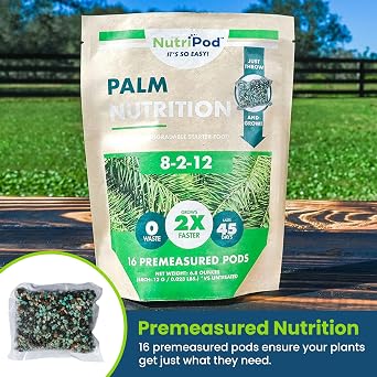 NutriPod for Palms, Precision Pre-Planting Fertilizer, Easy-to-Use Premeasured Nutrient Pods for Faster Palm Growth and Stronger Roots, Slow-Release Palm Tree Fertilizer