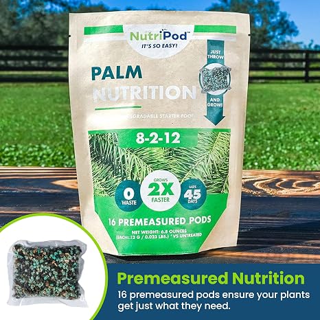 NutriPod for Palms, Precision Pre-Planting Fertilizer, Easy-to-Use Premeasured Nutrient Pods for Faster Palm Growth and Stronger Roots, Slow-Release Palm Tree Fertilizer