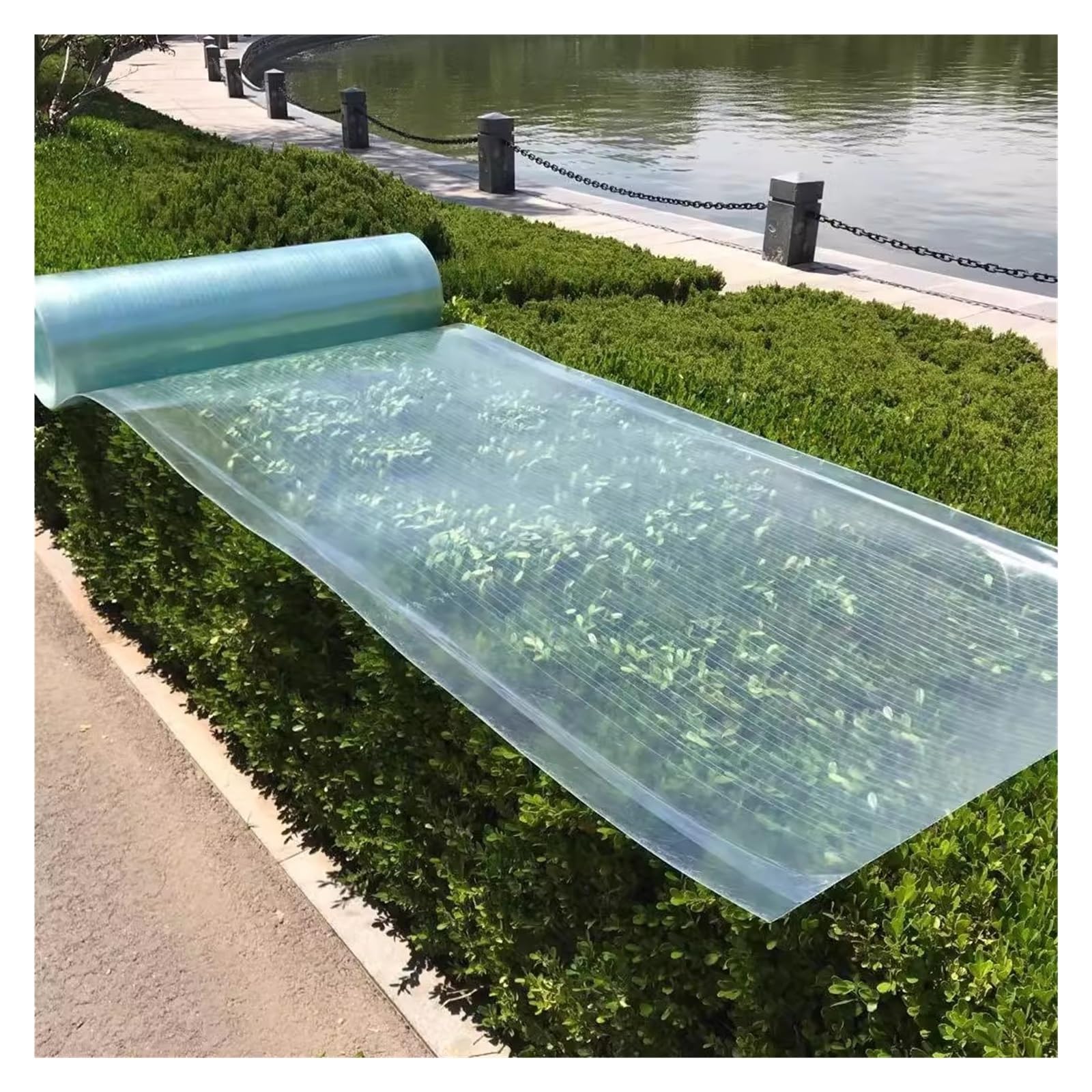 Toiture de serre solide en polycarbonate contre la grêle et la pluie