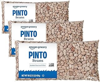 Amazon Fresh Pinto Beans, 16 Oz | Whole | Pack of 3