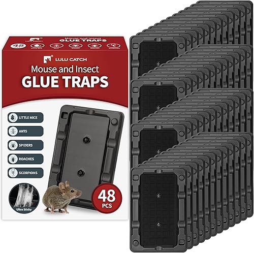 Miniatura 23 de Trampas para Ratones LULUCATCH 14 Pack, Trampas para Ratones de Alta Resistencia para Interiores para el Hogar, Trampa para Ratas para Ratones
