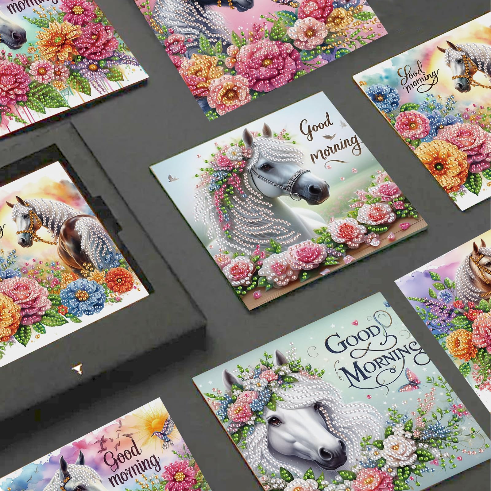 Diamond Painting Kaart - Verjaardagskaart - Paint Je Eigen Kaart En Verras Je Familie Vrienden Of Buren Happy Birthday
