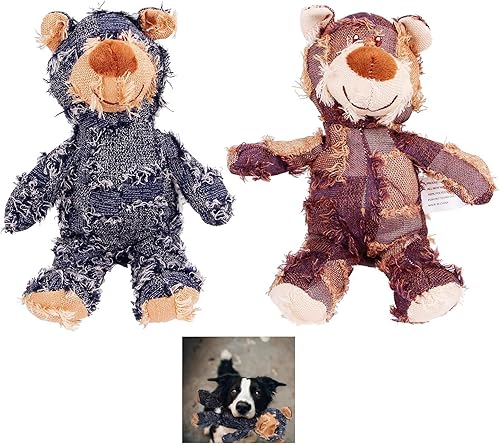 Miniatura 9 de Bear- Juguete de peluche chirriante grande y duradero para perros, juguete interactivo para masticadores pesados, alivia el estrés y la ansiedad,