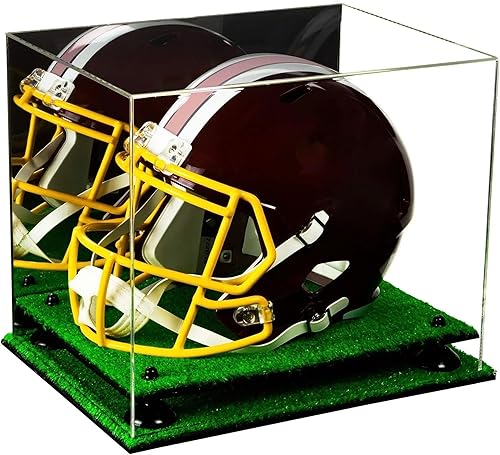 Miniatura 31 de vitrina de acrílico tamaño real casco fútbol americano.