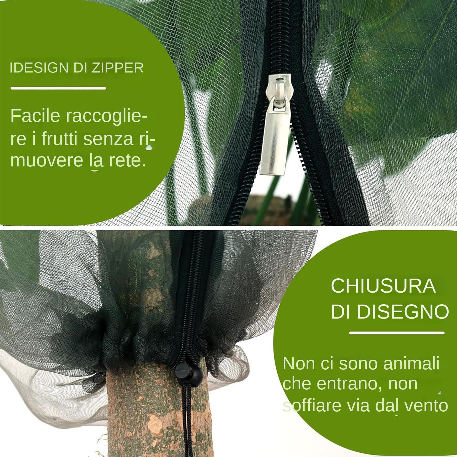 Filet pour Arbres Barrière de Protection en avec Cordon de Serrage et