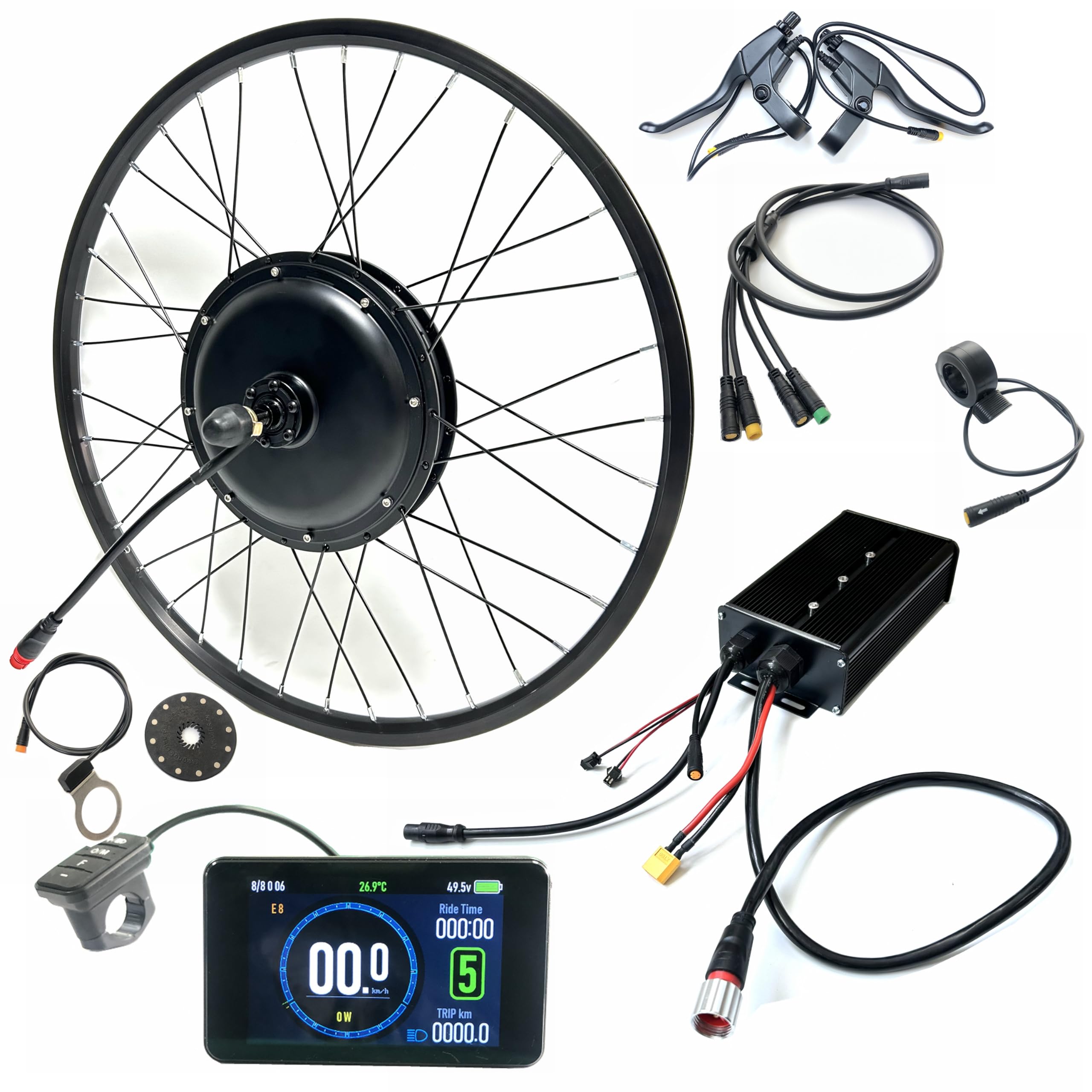 Photo 1 of SZWEDI 48V2000W Electric Bicycle MTB Hub Motor Kit Rear Drive with TFT Color Display E-Bike Conversion Kit Waterproof Engine Set